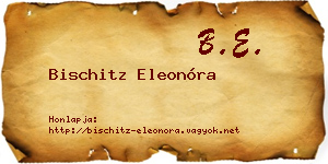 Bischitz Eleonóra névjegykártya