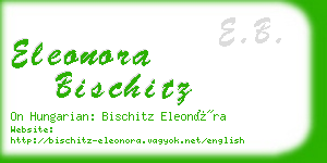 eleonora bischitz business card